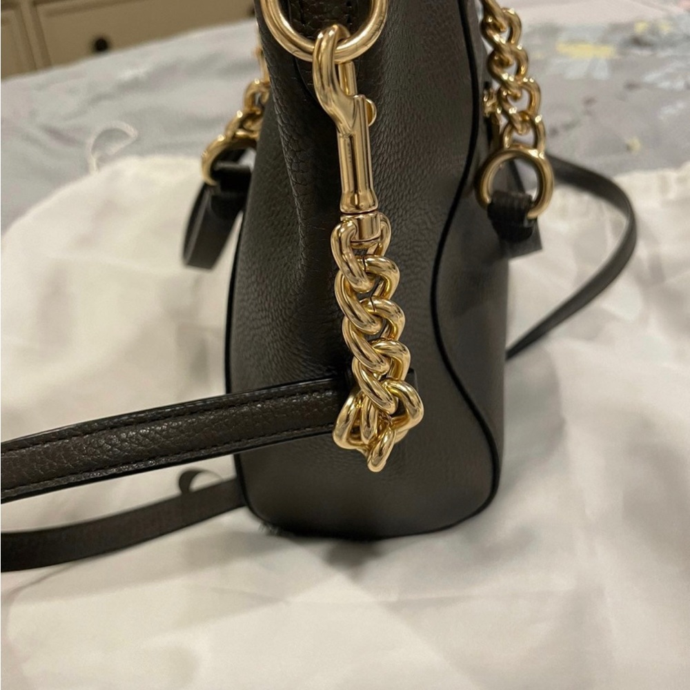Coach Chestnut Leather Chain Prairie Satchel 59501 - Picture 5 of 5